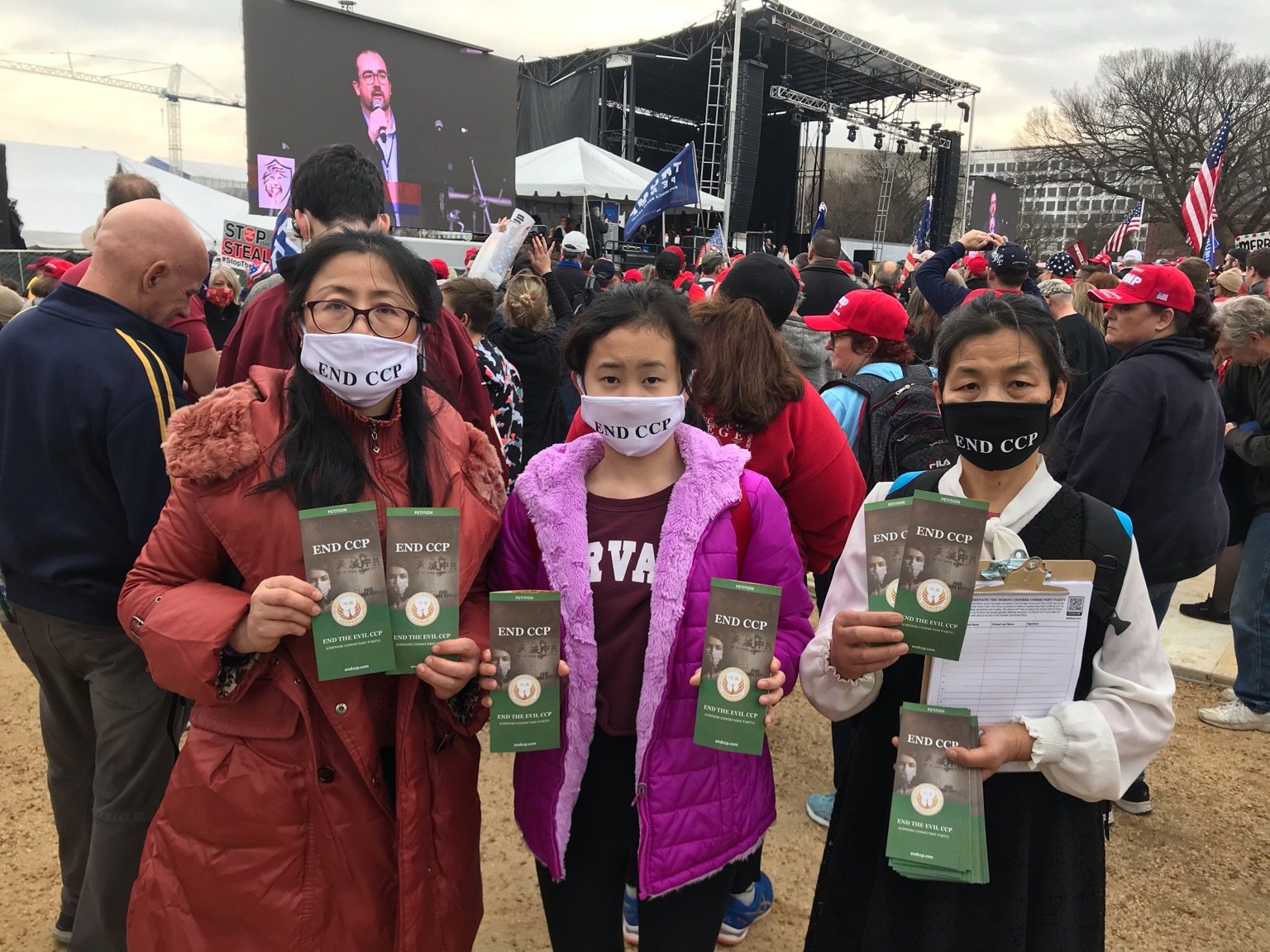 组图:华盛顿DC“支持川普”大型集会 “解体中共恶魔”征签遍地开花 20 signal 2020 12 12 113554